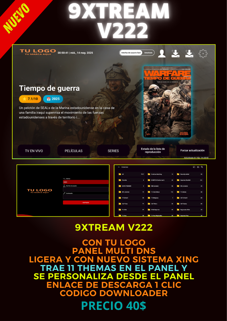 APK 9XTREAM V222